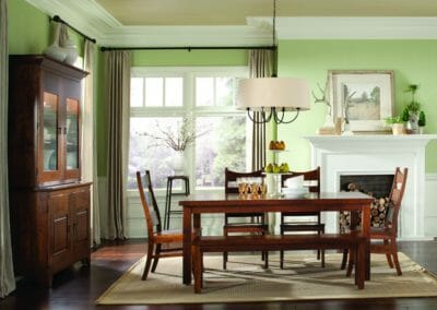 Rectangular Plank Table with Rochester Side Chairs