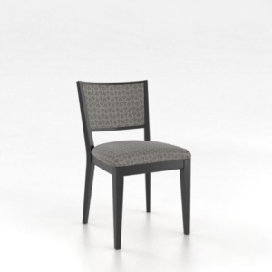 Midnight Black Washed Upholstered Side Chair by Canadel-0