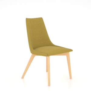 Downtown Natural Washed Side Chair with WB Fabric