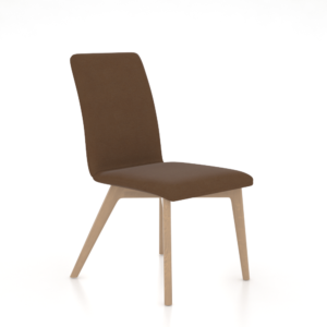 Downtown Caramel Washed Side Chair with faux leather XR Fabric
