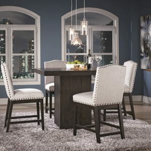 Davy's Grey Square Table 5 Piece Set