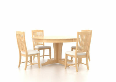 60" Round Natural Washed 5 Piece Set by Canadel-0