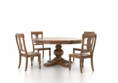 60" Round Spice Washed Champlain Set by Canadel-0