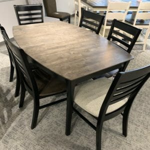 WW64 7 Piece Set with Upholstered End Chairs-0