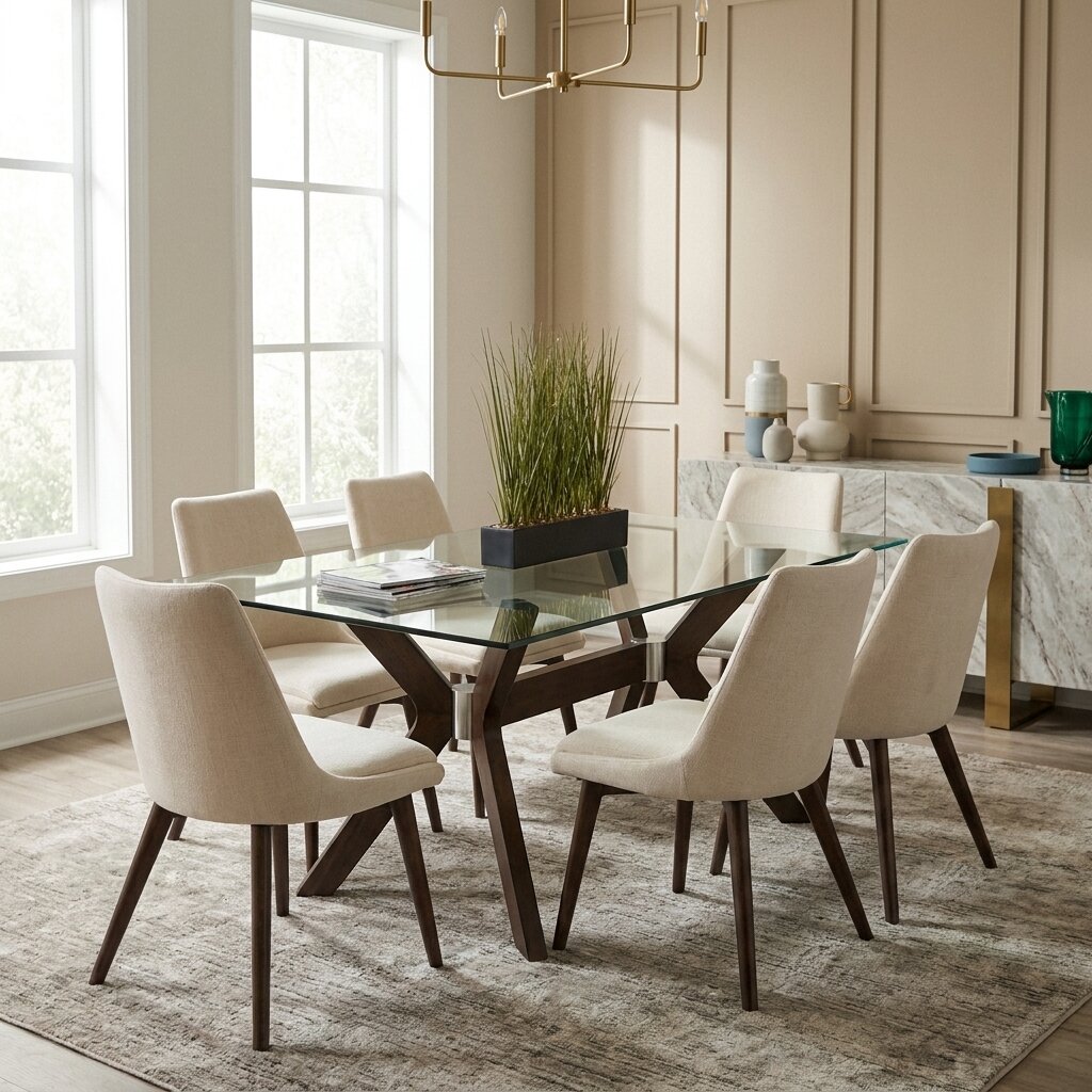 CA193_in_Transitional_Dining_Room_roominate CA193 DINING SET - Image 1