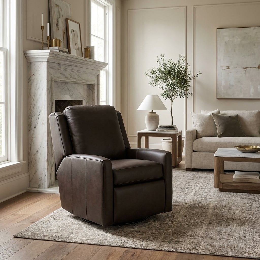 SM77C SMITH BROTHERS SWIVEL GLIDER RECLINING CHAIR