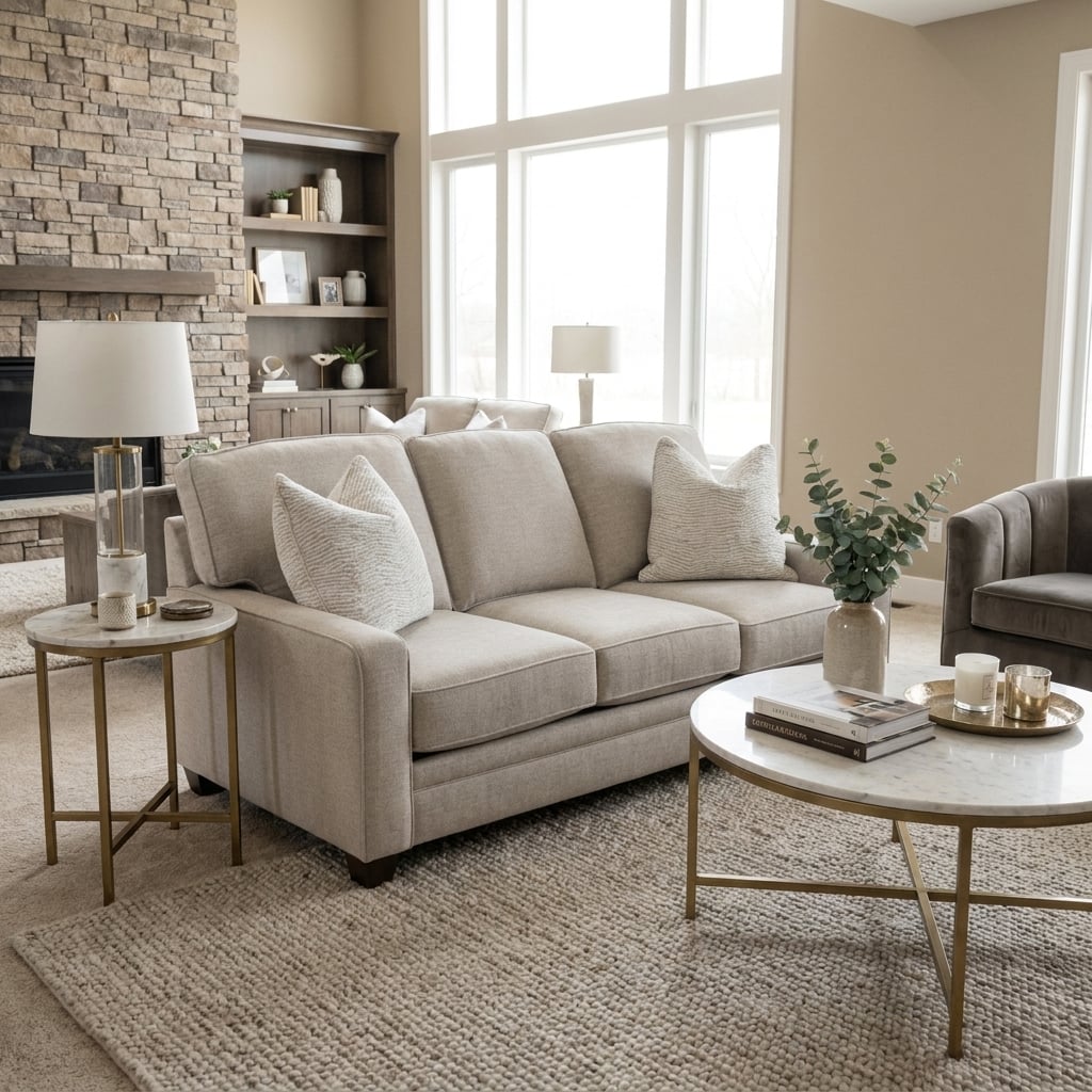 SM90SF 5000 Series Sofa by Smith Brothers of Berne