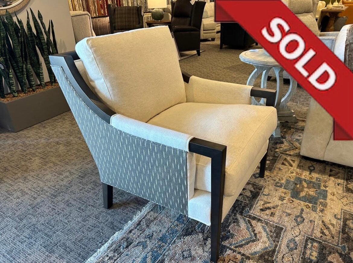 AJ DESIGNS AJ24C UPHOLSTERED CHAIR WITH WOOD
