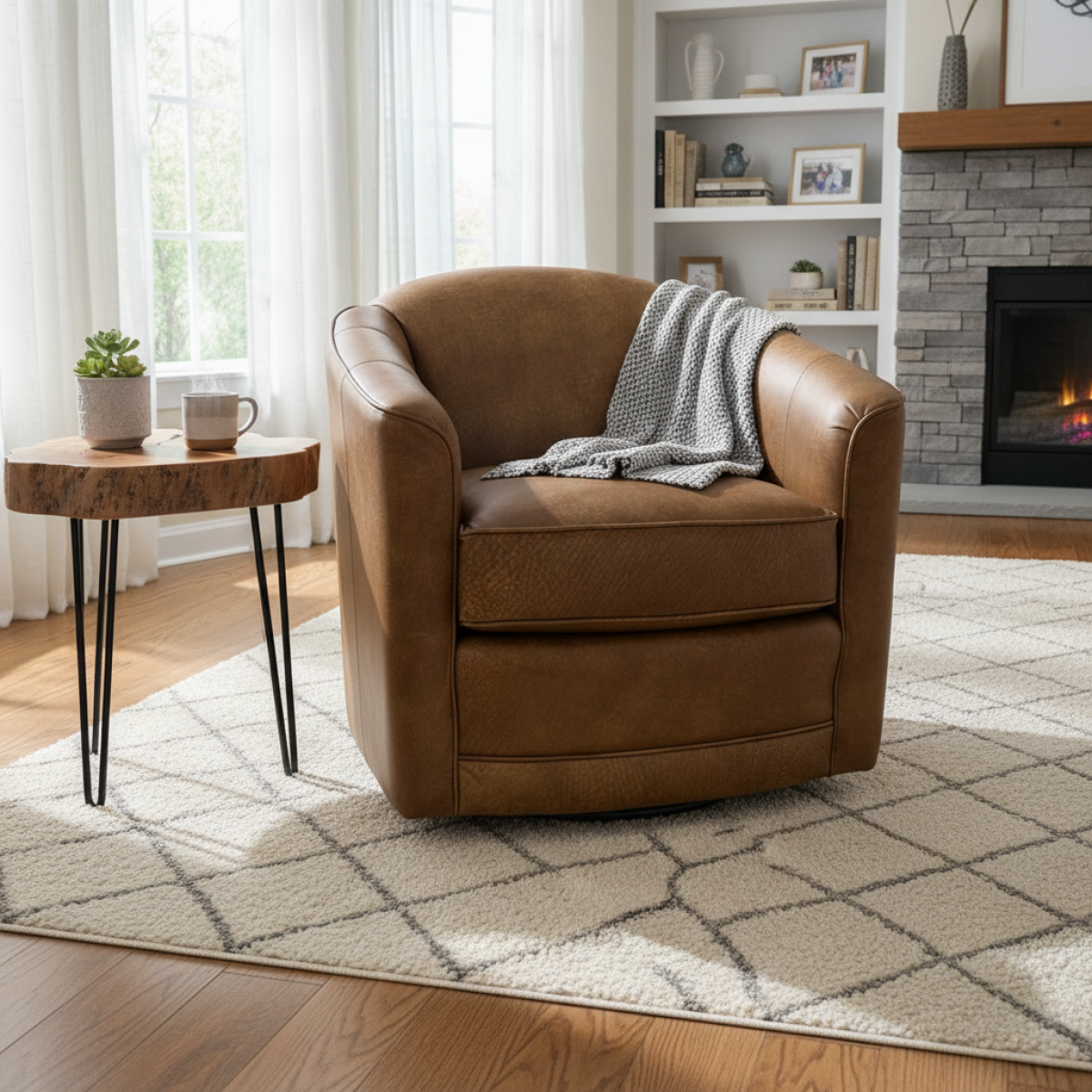 ★美品★swivel 141㎝× swivel size Mバインディング SM79C SMITH BROTHERS SWIVEL CHAIR – Vinson Fine Furniture