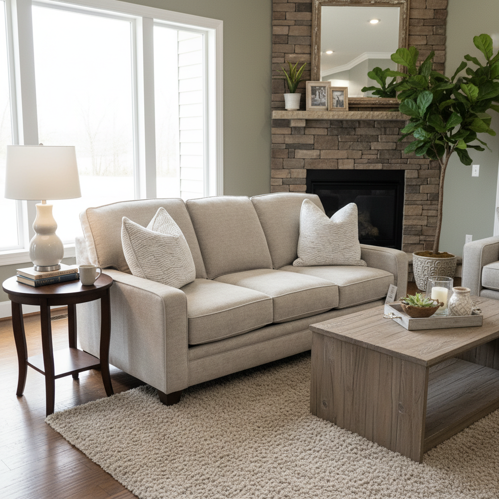 SM90SF 5000 Series Sofa by Smith Brothers of Berne