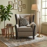 SM22C SMITH BROTHERS 825 CHAIR WITH INSET PILLOW
