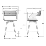 AO141C Sorrento Stool by Amisco - Image 4