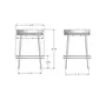 AO119C Glenn Stool by Amisco - Image 2
