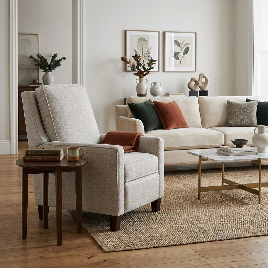 SM96C_in_Transitional_Living_Room_roominate SM96C Smith Brothers Motorized Reclining Chair - Image 1