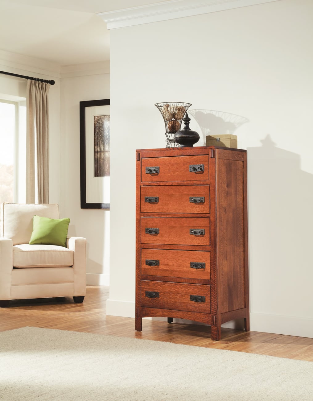 American Craftsman 5 Drawer Chest by Mavin Furniture