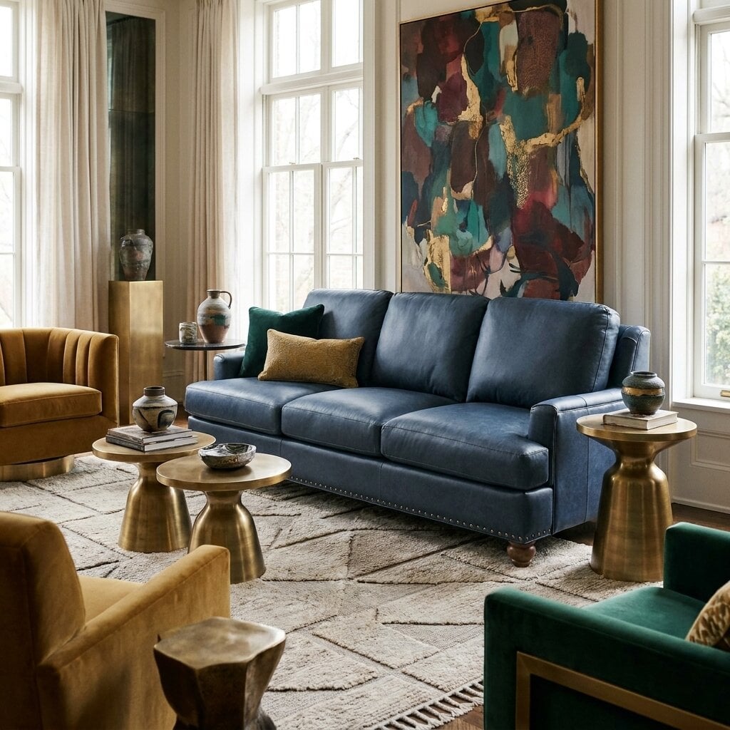 SM106SF_in_Contemporary_Living_Room_roominate SM106SF Smith Brothers Sofa - Image 1
