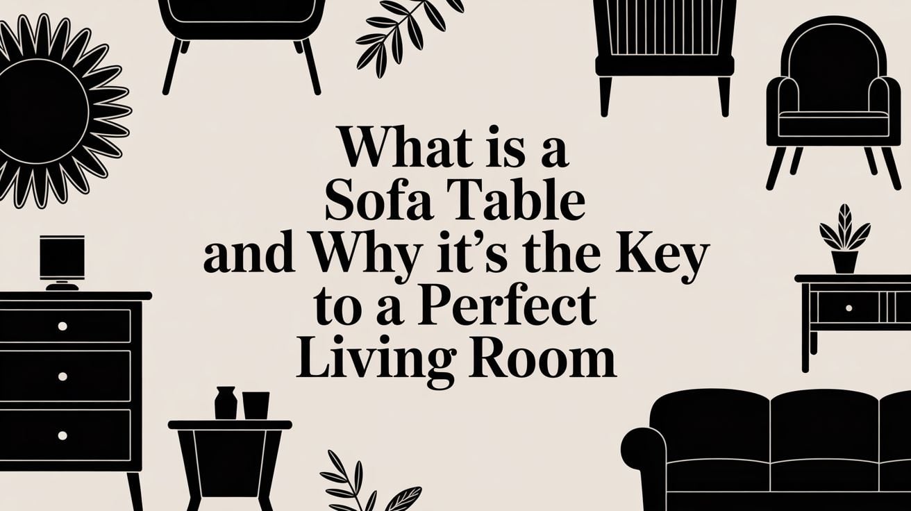 What Is A Sofa Table Living Room