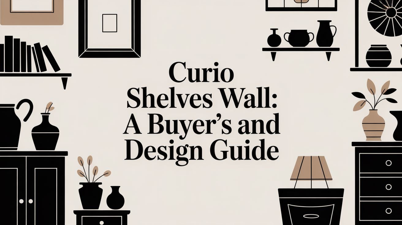 Curio Shelves Wall Graphic Design
