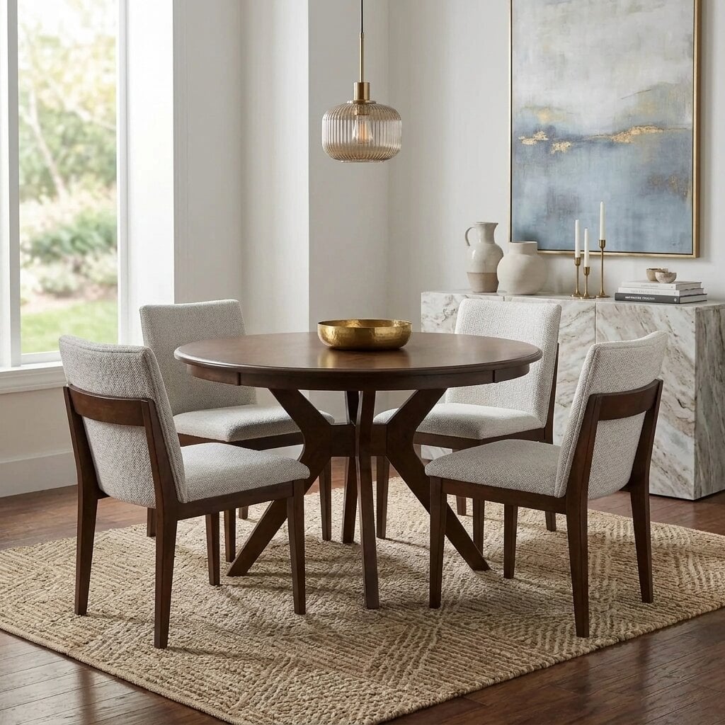 WG84_in_Transitional_Dining_Room_roominate WG84 Mavin 5-Piece Set - Image 1