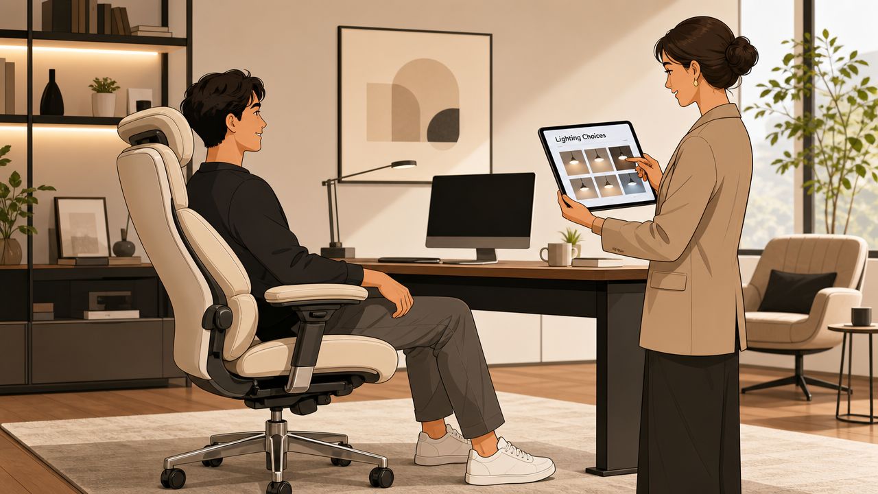 Elevating Comfort with Ergonomic Seating and Lighting