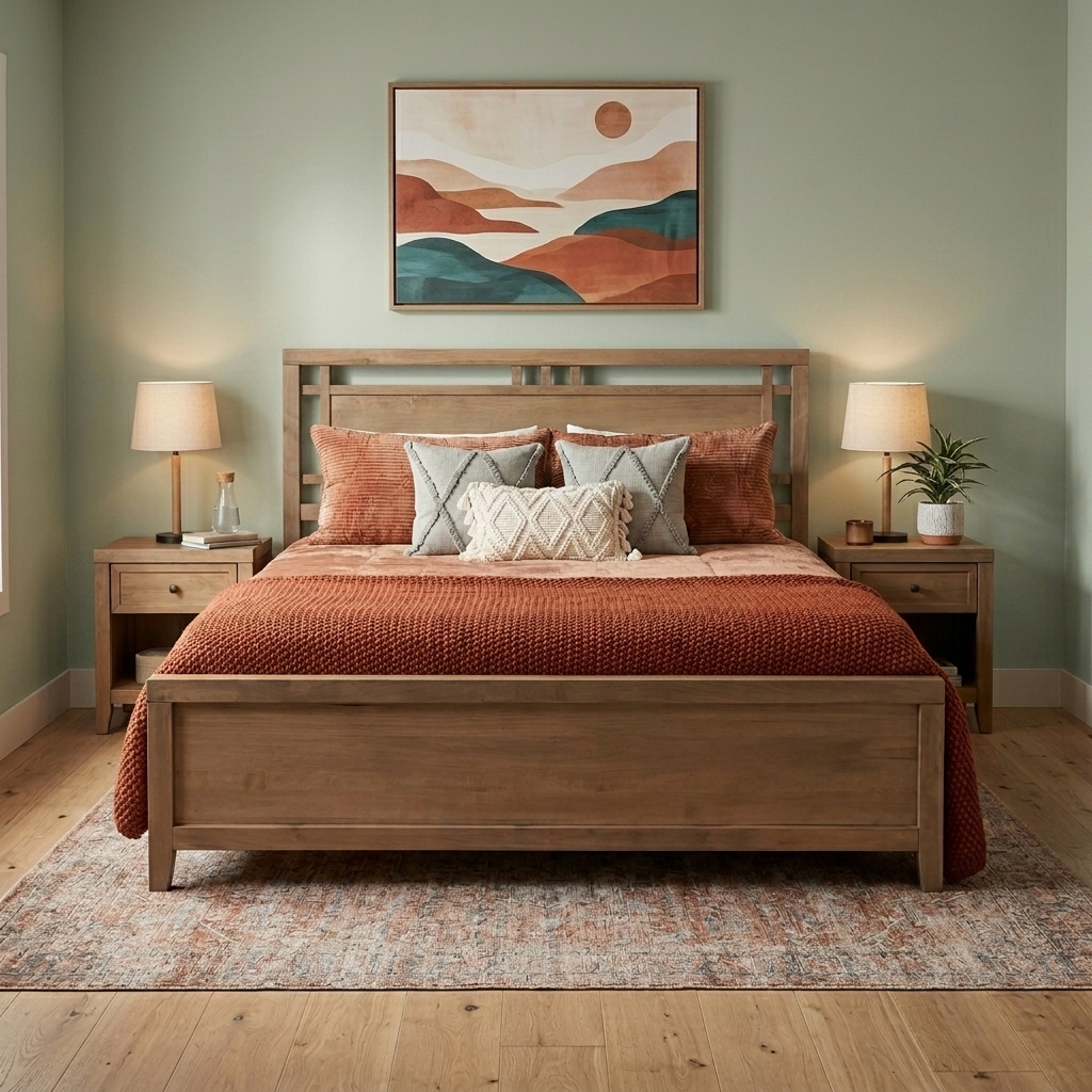 WG85KB Mavin Atwood Gridwork King Bed