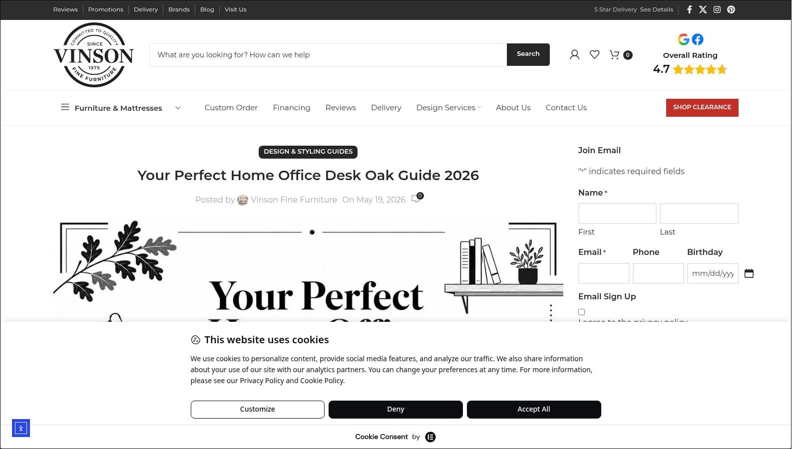 Screenshot from https://vinsonfinefurniture.com/product-category/home-office/