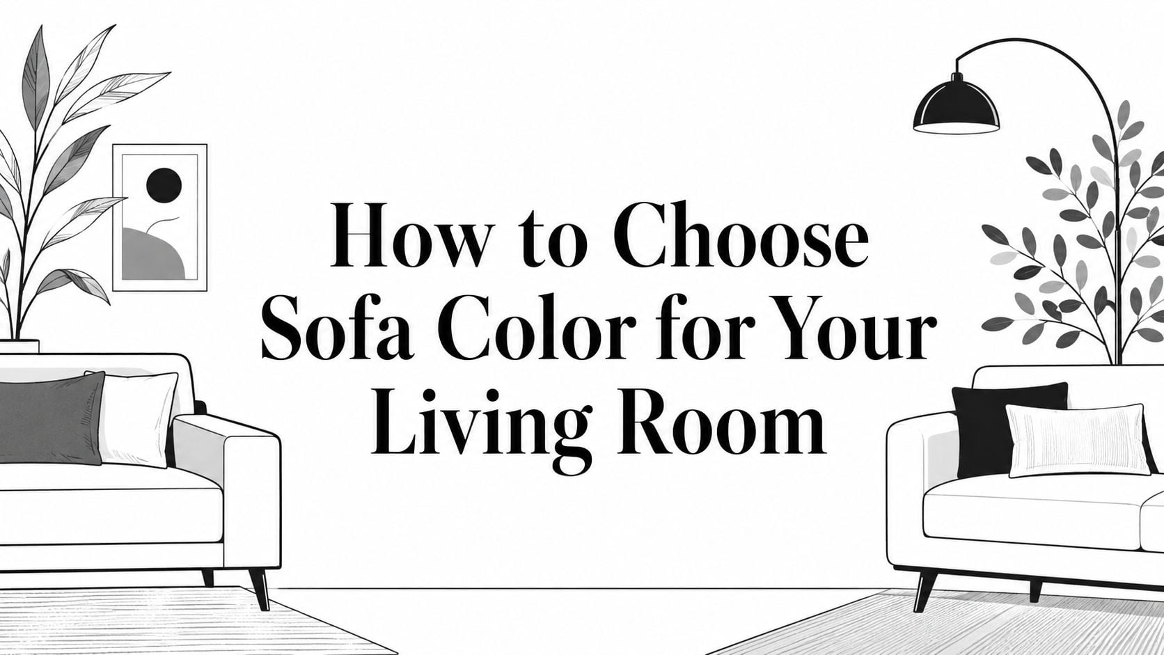How To Choose Sofa Color Sofa Illustration