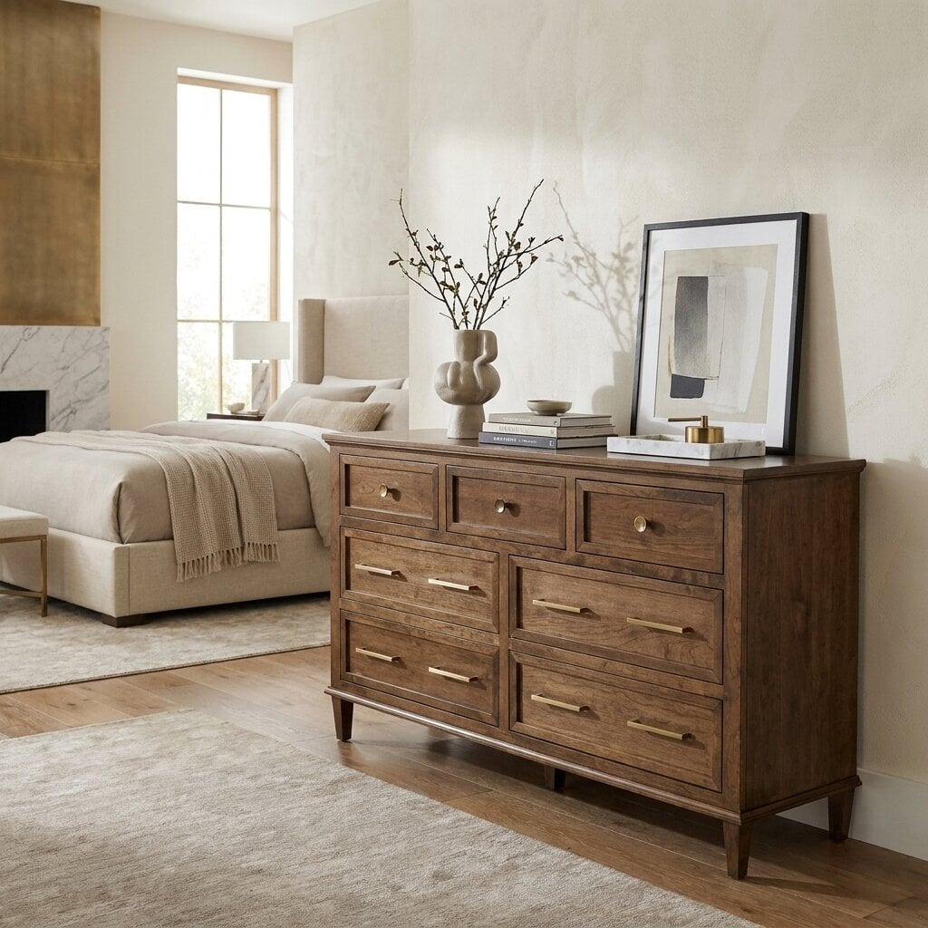 WG95D_in_Transitional_Bedroom_roominate WG95D Mavin South Port Dresser - Image 1